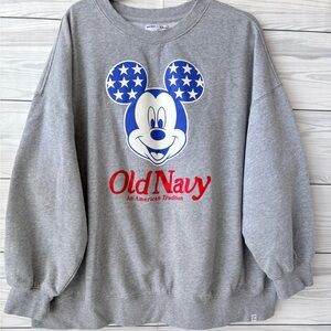 Old Navy X Disney Gray Mickey Mouse Sweatshirt
